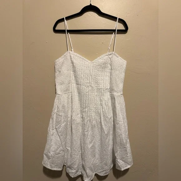 Aerie White eyelet Mini Dress - Picture 4 of 8